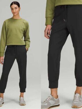 Lululemon Ready to Rulu High Rise Cropped Jogger Stretch Women's 6 Black W6BPVS